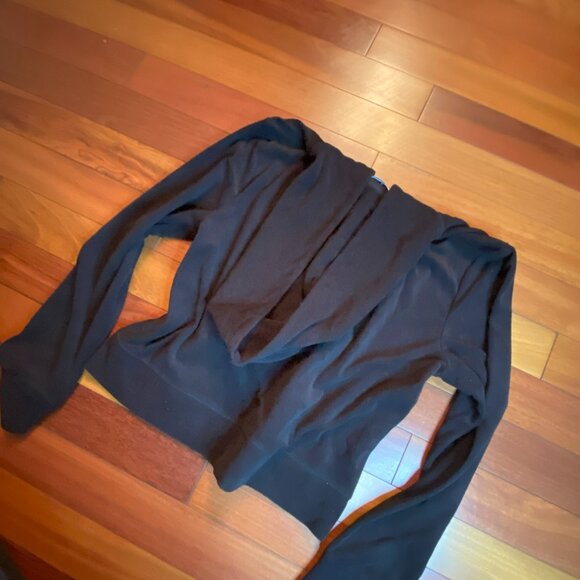 Juicy Couture Sweat Jacket size Large Juniors Black - Picture 9 of 10